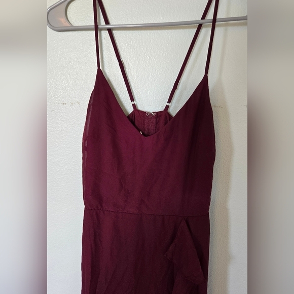 Birdy Grey Theresa Chiffon In Cabernet Bridesmaid Dress - Picture 4 of 6